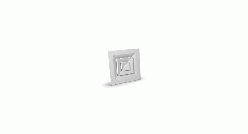 Rectangular diffuser 445x445